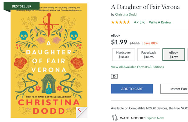 A Daughter of Fair Verona on sale!